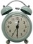 5 "aydınlık Çalar Saat Geçmeyen Kuvars Analog Retro Ikiz Çan Saat Yüksek Alarm ve Gece Işığı Ile, Yeşil (Yurt Dışından) 1