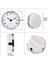 3-1/8 Inç (80 Mm) Romen Rakamıyla Kuvars Saat Donanımı/ekleme, Kuvars Hareketi (Gümüş Çerçeve) (Yurt Dışından) 3