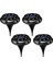 4pcs Solar Yeraltı Işığı-8led Beyaz Işık (Yan Renkli Işık) (Yurt Dışından) 1
