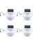 4pcs Solar Oluk Işığı-Oluk Işığı Beyaz Kabuk/sıcak Beyaz Işık (Yurt Dışından) 1