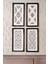 Modern Desenli Tablo Seti - 4'lü Set, 3 mm Mdf, Siyah Ahşap Çerçeveli, 20X40 Cm, Uv Baskılı 2