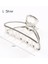 L Gümüş 1 Adet Kızlar Saç Pençe Kadın Geometrik Saç Kelepçesi Kapmak Saç Çene Klip Kavrama Tokalarım Kore Tarzı Saç Tokası Metal Şekillendirici Aksesuarları (Yurt Dışından) 1
