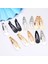 4 cm Altın 100 Adet/grup Saç Klipleri Yapış Saç Tokası ve Klipler Bb Firkete Metal Tokalarım Bebek Çocuk Kadın Kız Şekillendirici Aksesuarları (Yurt Dışından) 4