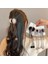 Haki Yeni Sevimli Püskül Saç Pençe Kadın Kızlar Için Saç Tokası Patlama Hairgrips Arka Kafa Üst Klip Firkete Saç Aksesuarları (Yurt Dışından) 2