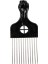 Tip 4 Siyah Metal Afro-Amerikan Seçim Saç Tarak Afro Saç Tarak Kuaförlük Şekillendirici Aracı Salon Kullanımı Geniş Diş Kıvırcık Saç Fırçası (Yurt Dışından) 1