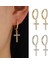 2pcs Kaplama Küçük Halka Küpeler Charmslı | Kadın Genç Kızlar Için Kübik Zirkonya Halka Küpe (15MM) (Yurt Dışından) 1