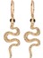 Adet Yılan Küpe Hoop Küpeler Punk Rhinestone Yılan Bırak Dangle Saplama Küpe Minimalist Kristal Uzun Yılan Küpe Kadınlar Için Genç Kız Takısı Hediye, Altın (Yurt Dışından) 1