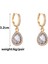 3pcs Yapay Elmas Gözyaşı Küpeler Kübik Zirkon Taşlı, Kristal Damla Küpeler, Kadınlar Için Elmas Dangle Küpeler, Gelin, Nedime, Düğün, Balo, Kostüm (Yurt Dışından) 2