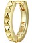 Avekı Altın Huggie Küpe 18 K Altın Kaplama Hoop Narin Kübik Zirkonya Küba Kalp Küpe Minimalist Kulak Takı Kadınlar Için Hediyeler (Yurt Dışından) 1