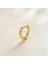 Avekı Altın Huggie Küpe 18 K Altın Kaplama Hoop Narin Kübik Zirkonya Küba Kalp Küpe Minimalist Kulak Takı Kadınlar Için Hediyeler (Yurt Dışından) 2