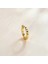 Avekı Altın Huggie Küpe 18 K Altın Kaplama Hoop Narin Kübik Zirkonya Küba Kalp Küpe Minimalist Kulak Takı Kadınlar Için Hediyeler (Yurt Dışından) 3