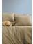 İssimo Home Savanna Yıkanmış %100 Pamuk Poplin Bej king Size Nevresim Takımı 2