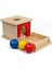 Nesne Kalıcılık Kutusu Tepsili Üç Top Montessori Oyuncakları 6-12 Ay Bebek 1 Yıl Bebekler Için Bebekler (Yurt Dışından) 2