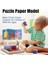 Ahşap Blok Bulmacalar Bebek Çocuk Oyuncakları Montessori Öğrenme Oyunları Depolama Tepsisi ile 3 4 5 Okul Öncesi Için Eğitici Interaktif Oyuncaklar - 6 Bulmaca 1'de (Yurt Dışından) 4