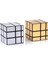 Saytay Shengshou Ayna Küp Seti, Ayna Blokları 3X3X3 Ayna Hız Küp Seti Paket Aynalı Küp Paketi Bulmaca Oyuncaklar Gümüş Altın 2'li Paket ST-001 (Yurt Dışından) 2
