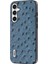 Samsung Galaxy M54 5g / F54 5g Şok Geçirmez Telefon Kılıfı Inek Deri+Pc+Tpu Devekuşu Doku Kapağı (Yurt Dışından) 1