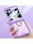 Samsung Galaxy Z Flip5 5g Yüzük Kickstand Telefon Kasası Güçlendirilmiş Köşeler Tpu Kapak (Yurt Dışından) 5
