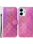Onur Için Koruyucu Telefon Kapağı 80 Se 5g, Pu Deri Göz Kamaştırıcı Çiçek Deseni Flip Cüzdan Kılıfı Kayışla (Yurt Dışından) 1