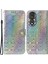 Honor 80 5g Için Deri Telefon Kılıfı, Cüzdan Göz Kamaştırıcı Çiçek Paterni Kayışlı Çizik Anti-Çizik Telefon Kapağı (Yurt Dışından) 1