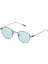 Hm 1604 C2 Yuvarlak Mat Siyah - Gri Unisex Güneş Gözlüğü 1