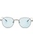 Hm 1604 C2 Yuvarlak Mat Siyah - Gri Unisex Güneş Gözlüğü 2