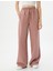 Bol Paça Pantolon Yüksek Bel Beli Bağcıklı Cepli Modal Karışımlı 3
