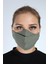 Yıkanabilir 3 Katlı Pamuklu Maske Haki P10002 1