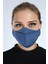 Yıkanabilir 3 Katlı Pamuklu Maske Indigo P10002 1