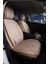 fiat Stilo Lüx Uyumlu Deri Oto Koltuk Kılıfı 5'li Set Tam Takım Lıne Bej 1
