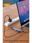 8 in 1 Type C to 2 Port USB 3.0 2 SD Kart TF Kart HDMI RJ45 2PD Kablolu Adaptör iphone 15 Serisi Uyumlu Type C Girişli Android Cihazlara Uyumlu ZR38 5