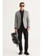 ALTINYILDIZ CLASSICS Erkek Gri Slim Fit Dar Kesim Mono Yaka Yünlü Blazer Ceket 4