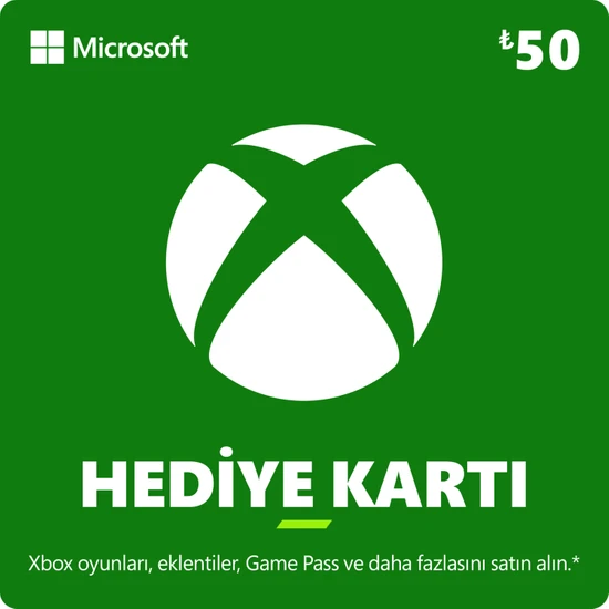 Xbox Live Hediye Kartı 50 TL