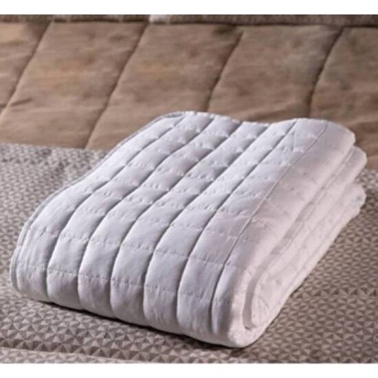 Vayomy Home Ağırlıklı Battaniye/Yorgan Tek kişilik 155*215 6 kg Beyaz %100 Pamuk Saten