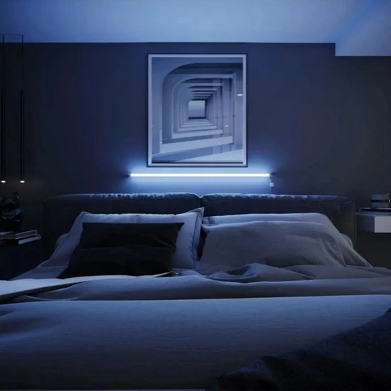 Luciole Uzaktan Kumandalı LED Lambader Yatak ve Tv - 4 Animasyon 16 Renk Rgb Çok Renkli