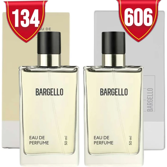 Bargello 134 Kadın Parfüm Oriental + 606 Erkek Parfüm Woody 50 ml EDP