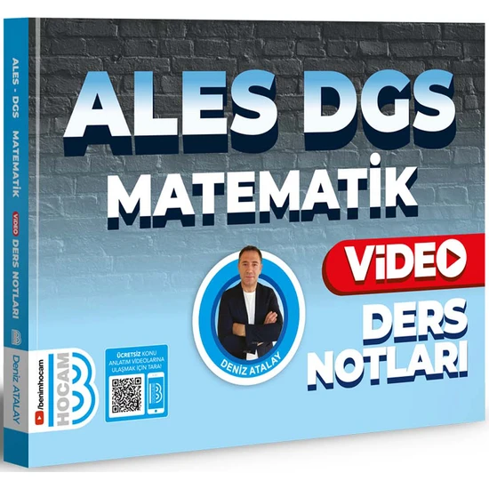Benim Hocam Yayınları 2024 ALES DGS Matematik Video Ders Notları