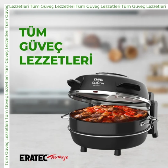 Eratec Pm-27 Taş Fırın Seti (Yeni Model) Lahmacun , Grill ve Pizza Makinesi