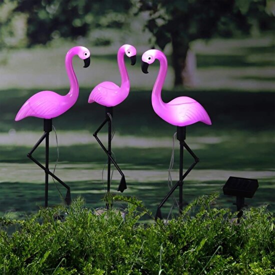Yiqln Lx-Zemin Dekoratif Sensörlü Işık-Solar Flamingo Bir Üç Kişilik (Yurt Dışından)