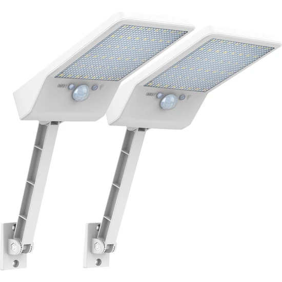 Yiqln 2pcs Güneş Enerjili Dış Mekan Duvar LAMBASI-56LED Beyaz Ikili Paket (Yurt Dışından)