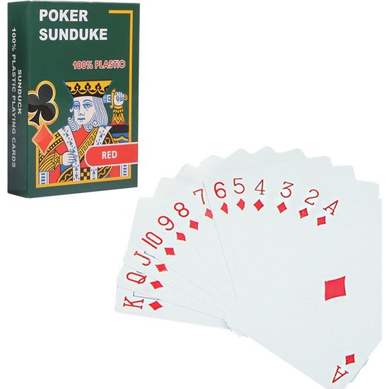 Weather Forecast Kırmızı Pvc Plastik Su Geçirmez Iskambil Fiyatı