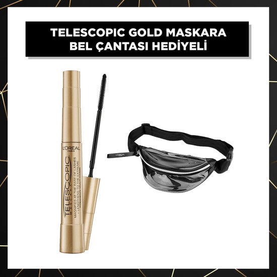 L'oréal Paris Telescopic Gold Maskara Sache Bel Çantası Fiyatı