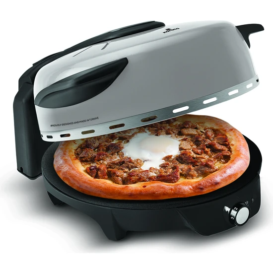 Karaca Gastro 10 In 1 Pizza ve Lahmacun Makinası Biodiamond Cool Gray