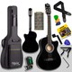 Midex CG390BK-XBAG Siyah Klasik Gitar 4/4 Sap Ayarlı Kesik Kasa Full Set (Çanta Tuner Askı Capo Metod Pena)