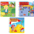 İş Bankası Kültür Yayınları Hareketli Kitaplar Kitabı 3 Kitap Set 1-3 Yaş