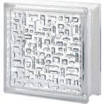 Seves Şeffaf Mozaik Model Cam Tuğla 19X19X8CM 10 Adet Şeffaf Renkli Dayanıklı Yapı Elemanı