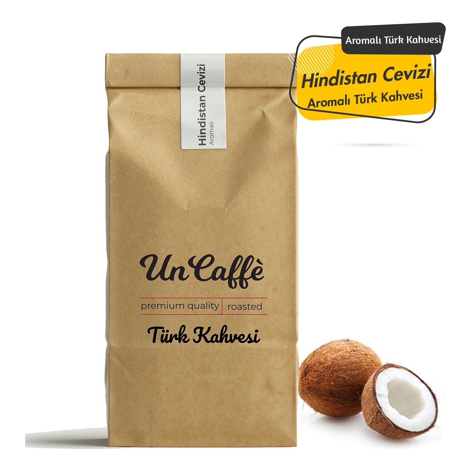 Un Caffe Hindistan Cevizi Aromalı Türk Kahvesi 250 gr Fiyatı