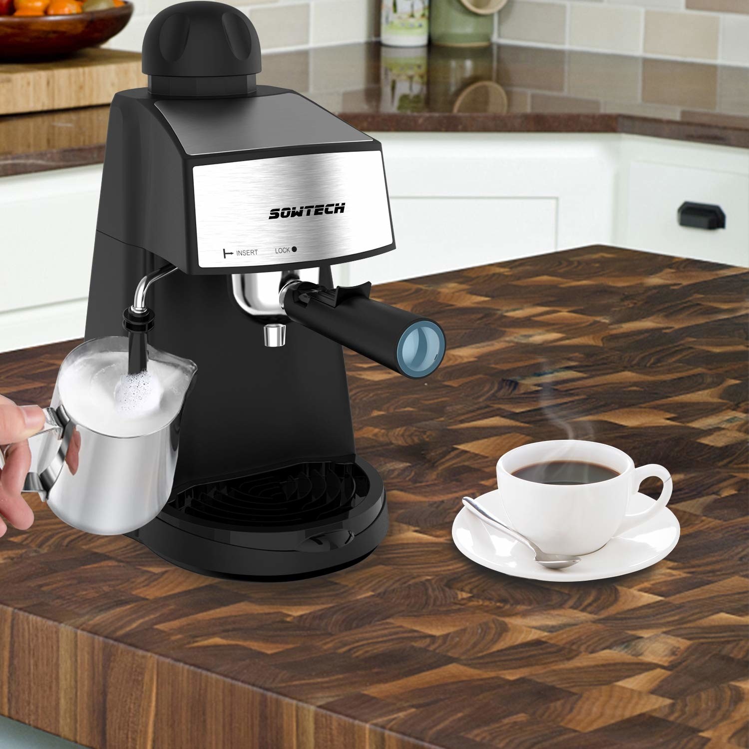 Sowtech 3.5 Bar 4 Cup Süt Köpürtücülü Espresso & Cappuccino Fiyatı