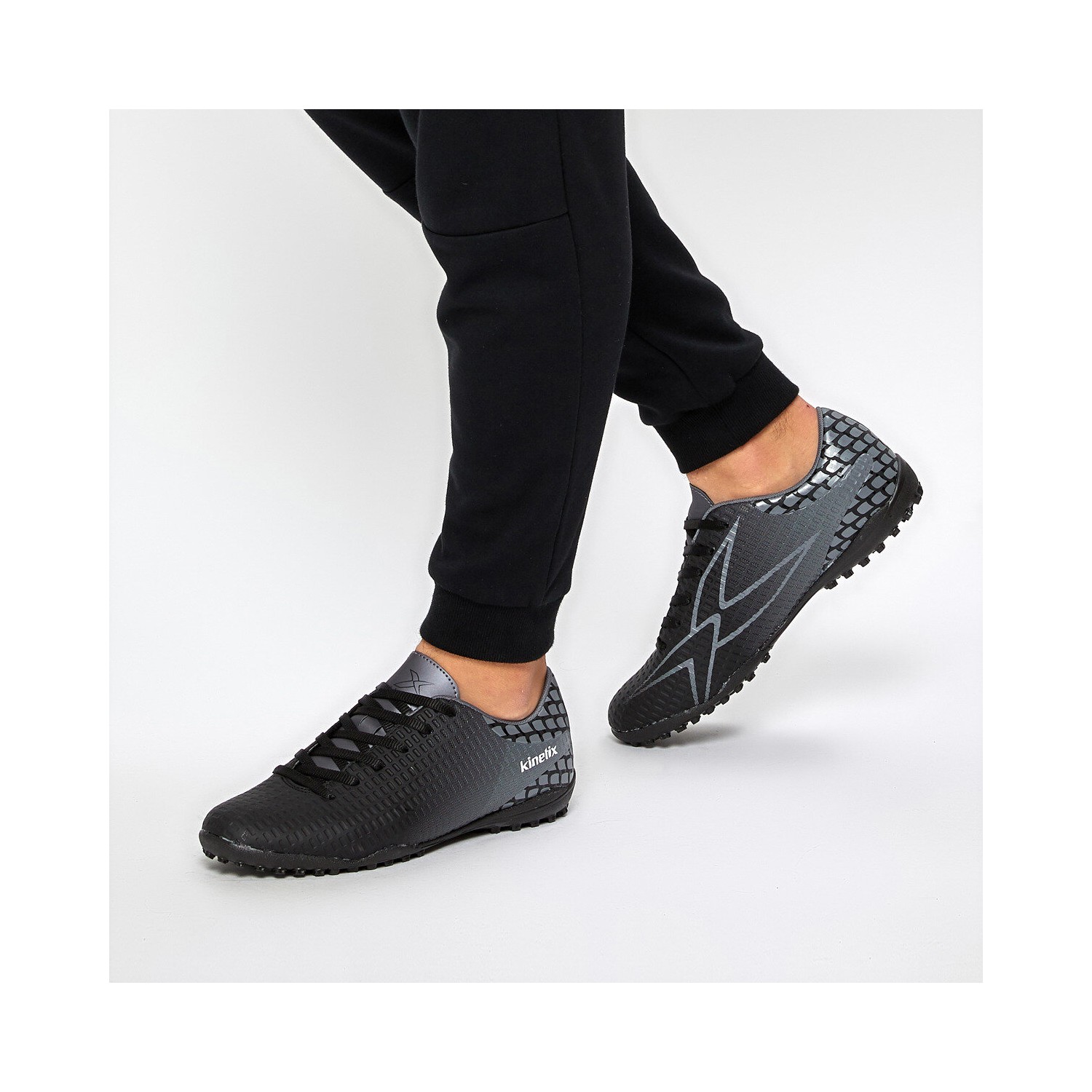 kinetix sergi ii tf 9pr siyah erkek hali saha ayakkabisi fiyati