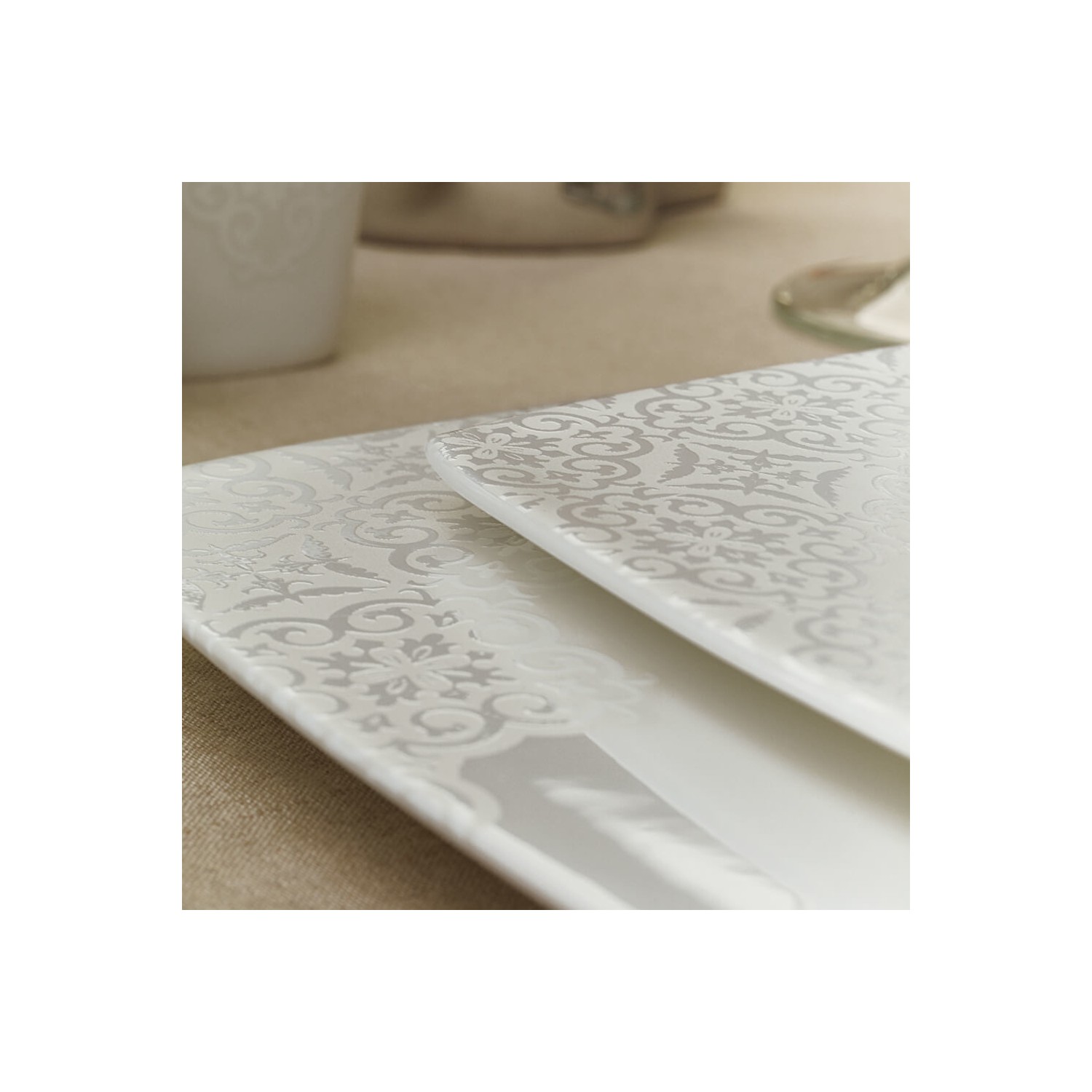 Karaca Fine Pearl Valentina 62 Parça 12 Kişilik İnci Yemek Fiyatı