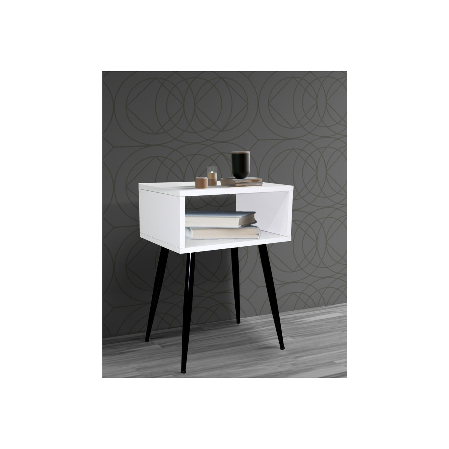 Chic Life Libra Yan Sehpa Siyah Beyaz Fiyatı Taksit